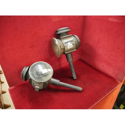 224 - PAIR OF COACH LAMPS