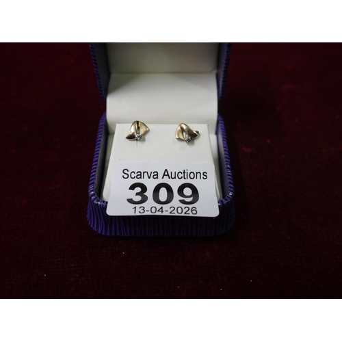 309 - PAIR OF 9CT EARRINGS