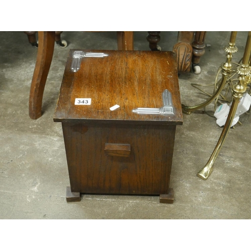 343 - ART DECO LOG BOX