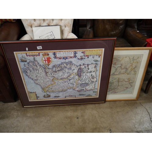 2 FRAMED MAPS
