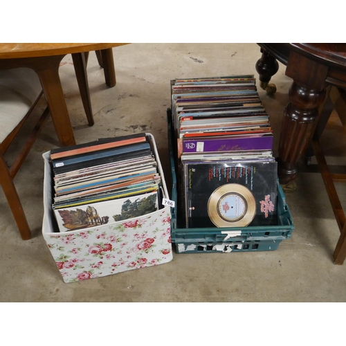 2 BOXES OF RECORDS