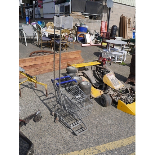 113 - 2 CHILDS SHOPPING TROLLIES