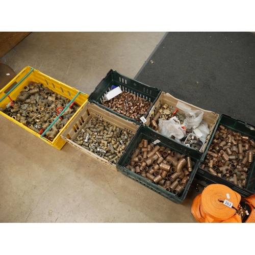 264 - 6 BOXES OF PLUMBING SUPPLIES