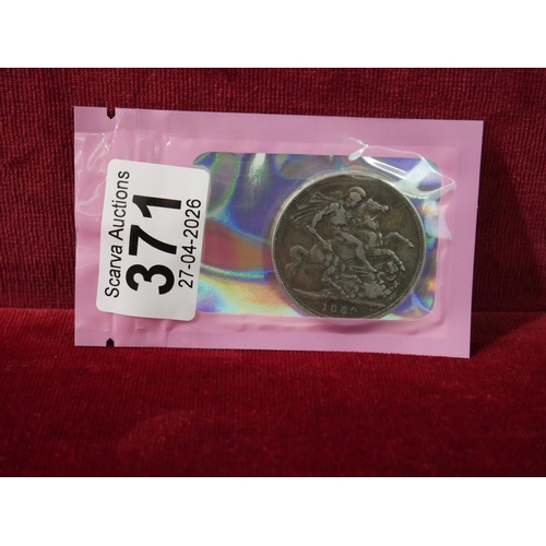 371 - 1889 SILVER CROWN