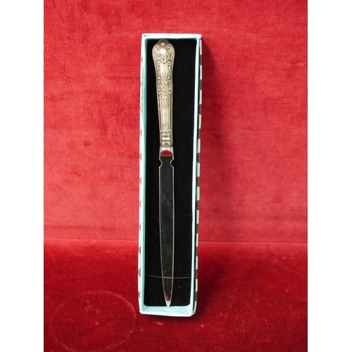 389 - HALLMARKED SILVER LETTER OPENER