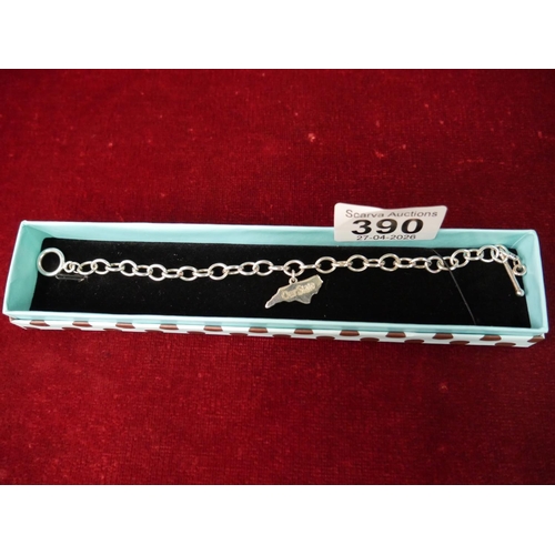 390 - STERLING SILVER BRACELET