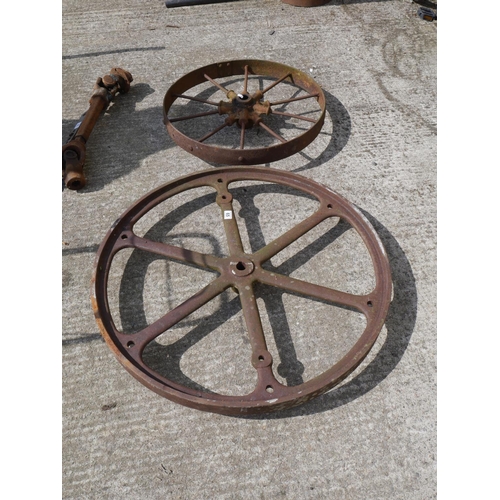 65 - 2 METAL WHEELS