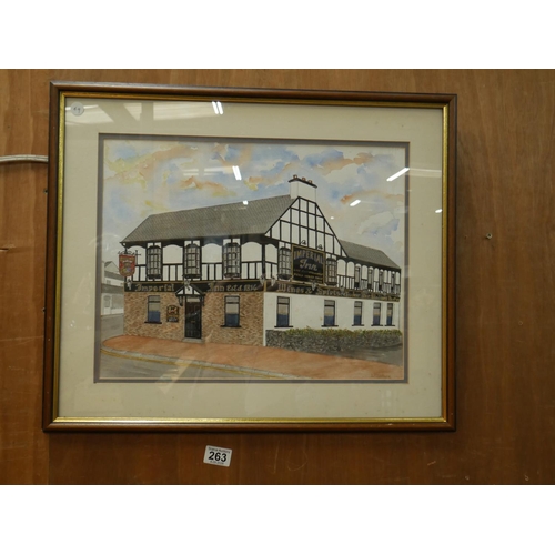 263 - PAINTING OF IMPERIAL INN BANBRIDGE G F MARLOW