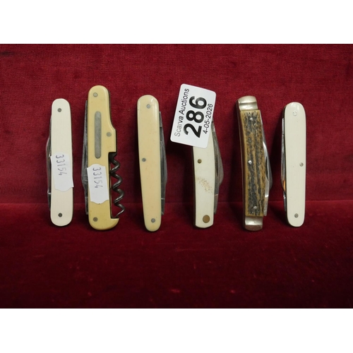 286 - LOT OF PENKNIVES