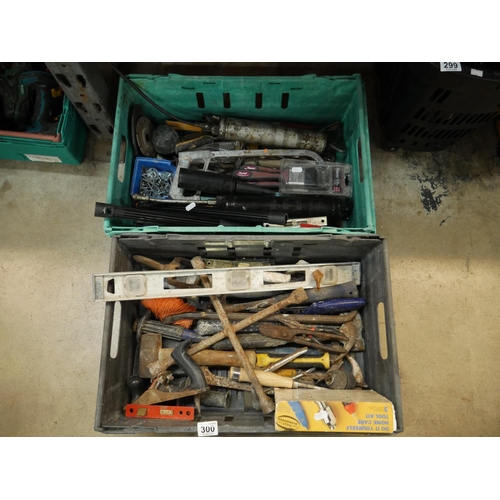 300 - 2 CRATES AND CONTENTS