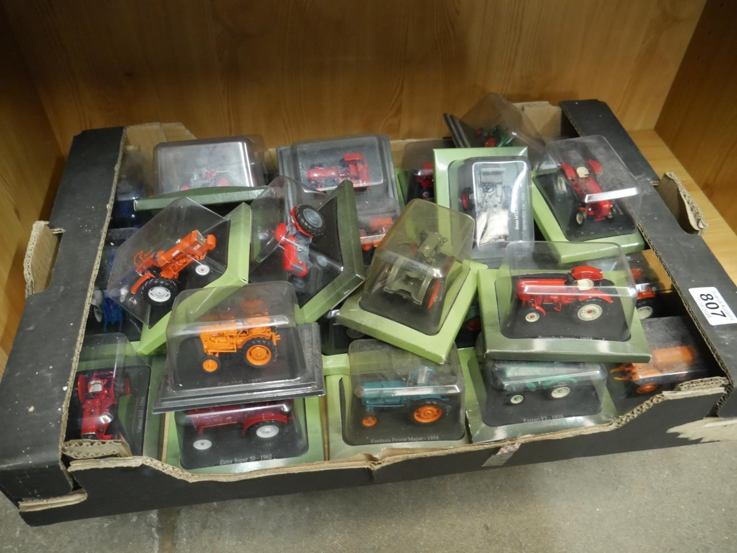 BOX OF MODEL TRACTORS