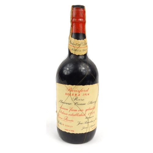 63 - Bottle of Beresford Solera 1914 Amoroso cream sherry, bottle no. 134119