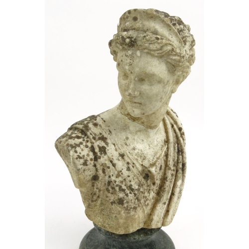 12 - Antique marble bust of Juno, 42cm high