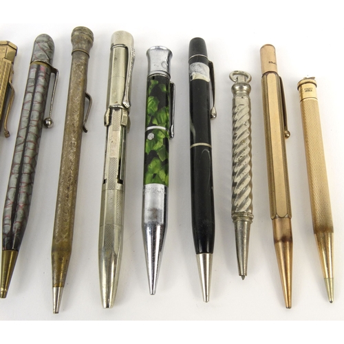 107 - Selection of propelling pencils including Eversharp