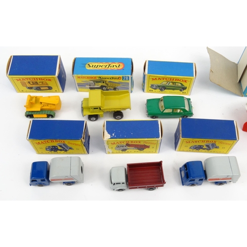 568 - Boxed Scalex clockwork tug boat and boxed Matchbox lorries and cars