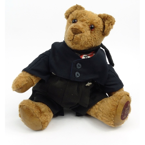 542 - Good quality handmade Dutch Tom Tie brown teddy bear with original traditional clothing, 44cm high