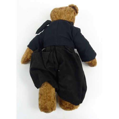 542 - Good quality handmade Dutch Tom Tie brown teddy bear with original traditional clothing, 44cm high