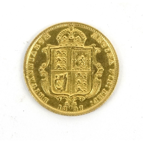 270 - 1887 gold half sovereign