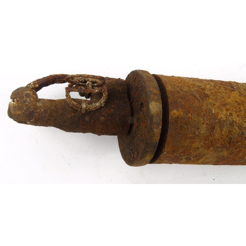 480 - Military interest World War I Stokes mortar, 47cm long