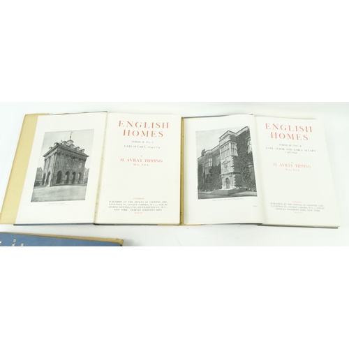 215 - Four volumes of English Homes with black and white plates, published by Country Life in 1927