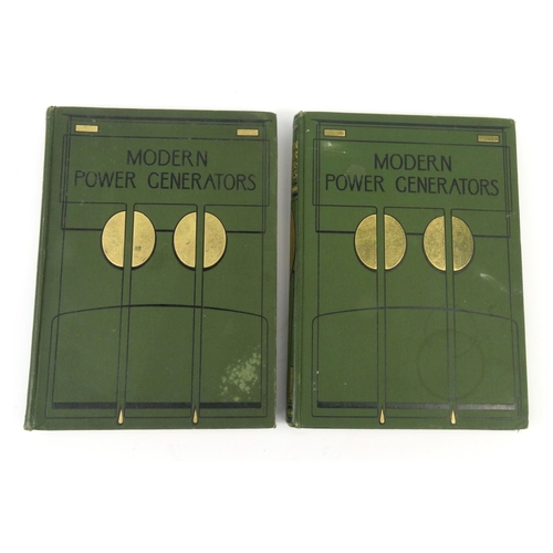 212 - Two volumes of Modern Power Generators with cut-out folding pages by James Weir French, Aggression P... 