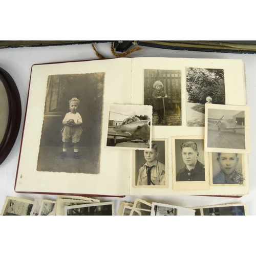 446 - Large collection of German military interest Hitler Youth photographs, all relating to one family, i... 