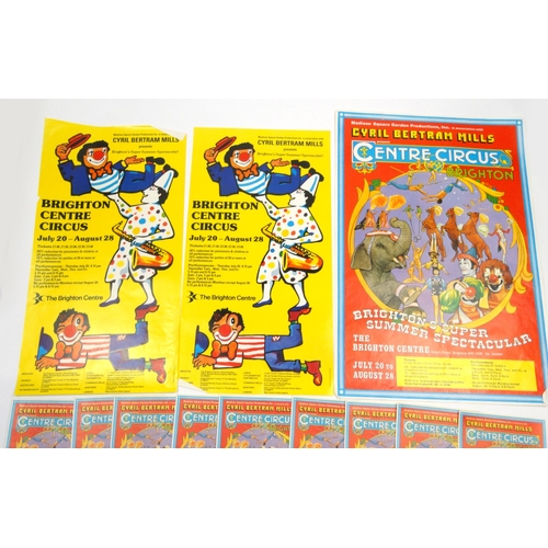 508 - Group of 14 vintage Cyril Bertram Mills Circus advertising posters from Brighton, the largest 76cm x... 