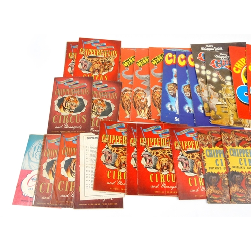524 - Collection of over 25 Chipperfields Circus programmes from 1950s onwards