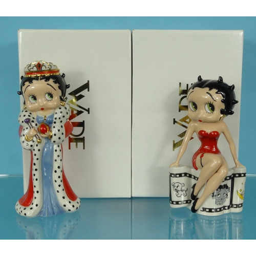 2059 - Two boxed Wade limited edition Betty Boop figures, the largest 24cm high