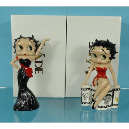 2057 - Two boxed Wade limited edition Betty Boop figures, the largest 23cm high