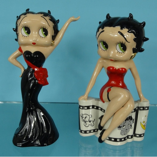 2057 - Two boxed Wade limited edition Betty Boop figures, the largest 23cm high