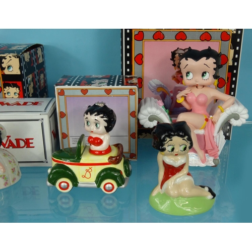 2061 - Group of Betty Boop items comprising two Wade limited edition Betty Boop figures, together with a Be... 