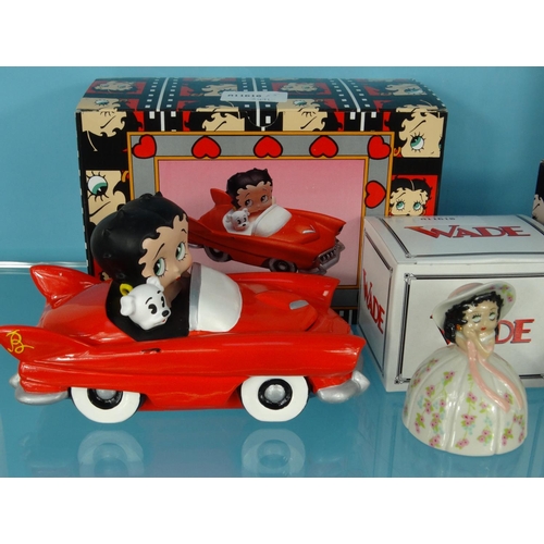 2061 - Group of Betty Boop items comprising two Wade limited edition Betty Boop figures, together with a Be... 