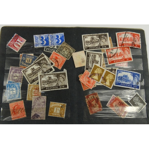 284 - Album of British stamps including Penny Reds, Tupenny Blues, together with a small folder of stamps