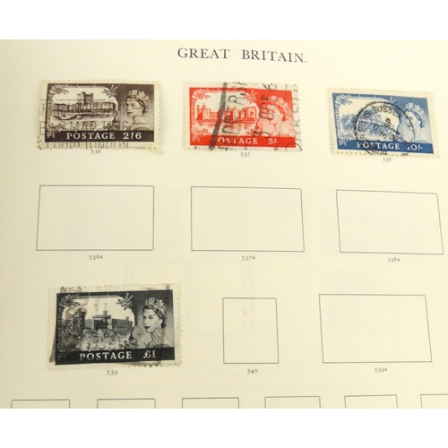 284 - Album of British stamps including Penny Reds, Tupenny Blues, together with a small folder of stamps