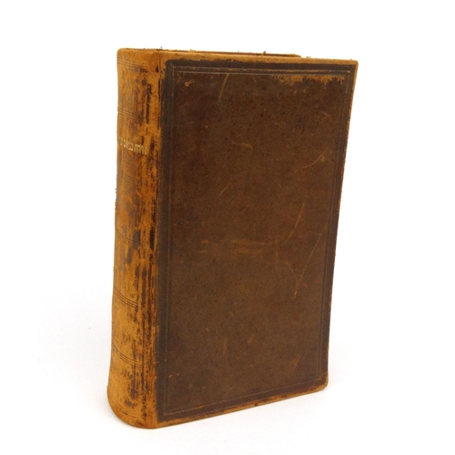 275 - 1906 Hebrew leather bound bible, 22cms x 14cms