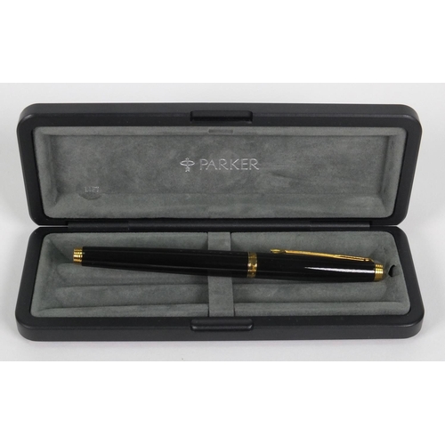 89 - Selection of Parker fountain pens, the largest 13.5cm long