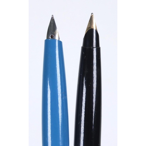 87 - Ten Parker fountain pens, the largest 14cm long