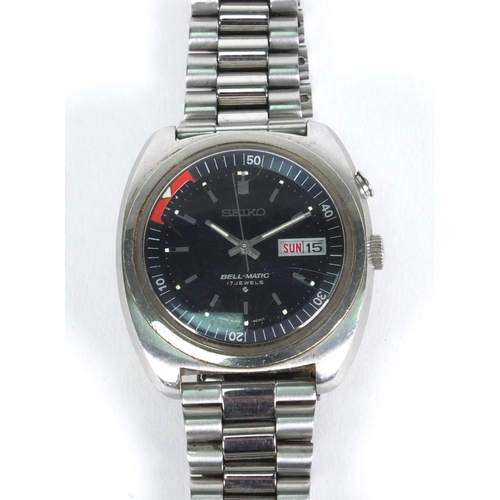 1284 - Seiko Bell-matic stainless steel gentleman's wristwatch, numbered 252153 to the back