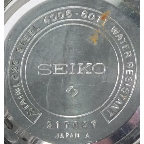 1285 - Seiko Bell-matic stainless steel gentleman's wristwatch, numbered 217027 to the back