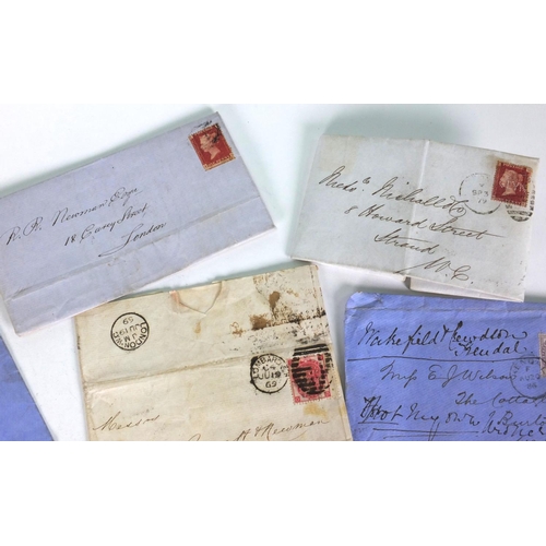 290 - Victorian postal history stamps on covers to London addresses including The Strand