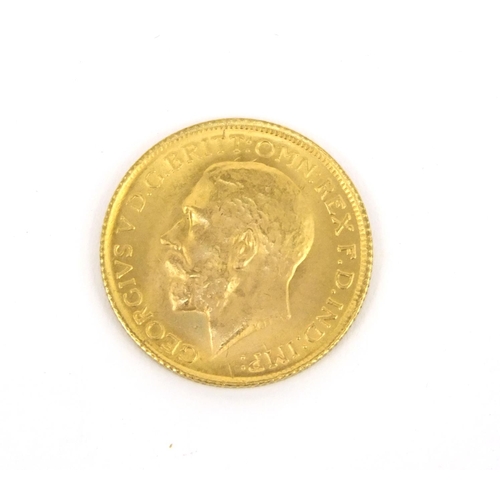 308 - George V 1912 gold sovereign