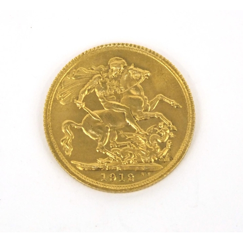 308 - George V 1912 gold sovereign