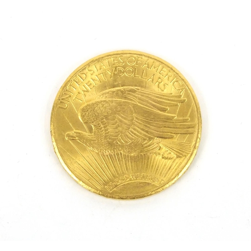 292 - 1915 United States of America St Gauldons double eagle 20 dollar gold coin