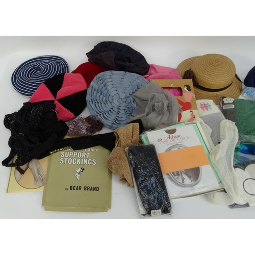 465 - Large selection of mostly vintage lady's hats