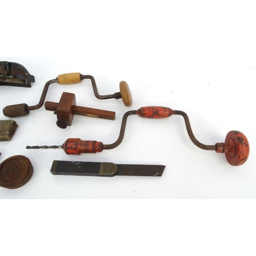 475 - Small selection of vintage woodworking tools