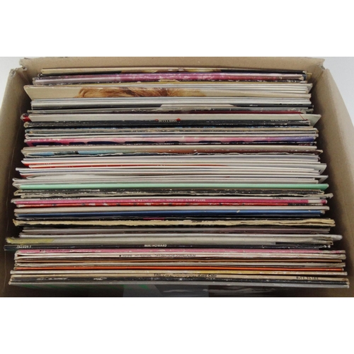 421 - Box of LP records including Gene Pitney, The Shadows, The Pretenders, Barry Manilow, etc