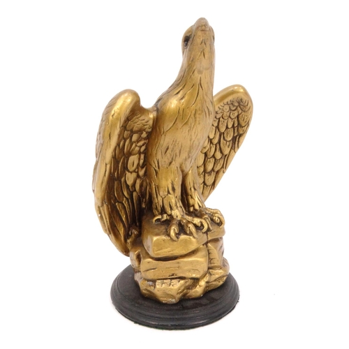 540 - Gilt plaster eagle, 31cm high