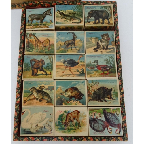 437 - Boxed vintage children's puzzle blocks