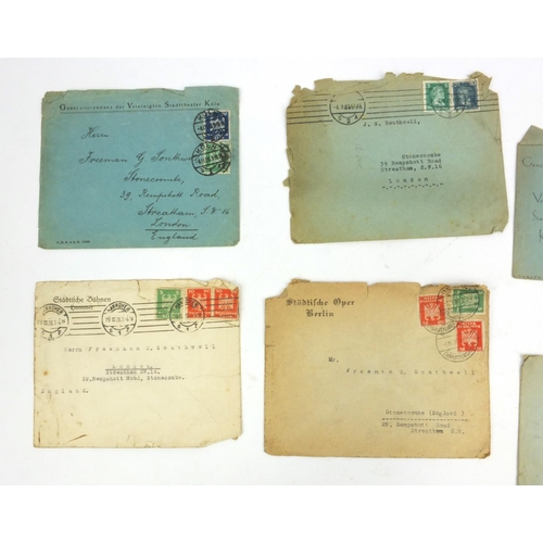 289 - Stamp album of German, Malayan and some stamps on covers